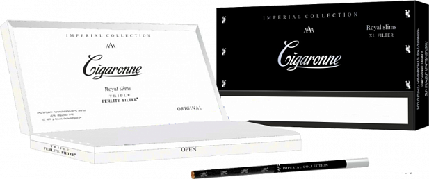 Сигареты Cigaronne Royal Slims XL Black 120mm